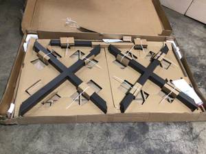 Hampton Bay Rock Cliff Outdoor Table - CUSTOMER RETURN- Review all pictures