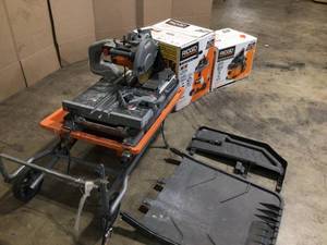 Mix Lot of Ridgid Tools - Shop Vacs and Tile Saw - Customer Returns - Review all pictures