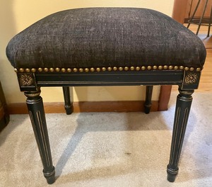 lot 77 image: Vintage Upholstered StoolFootrest