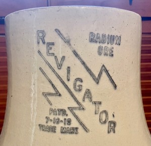 lot 74 image: Vintage Revigator Radium Ore Patented Water Crock