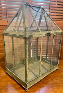 lot 80 image: Marvelous Metal and Glass Display Case