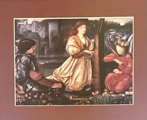 lot 93 image: Le Chant D Amour Framed Print by Edward Burne-Jones