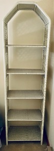 lot 108 image: Wonderful White Wicker Shelf