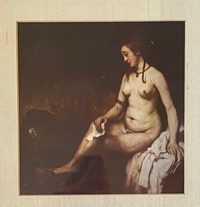 lot 124 image: Bathsheba at Her Bath Print by Rembrandt