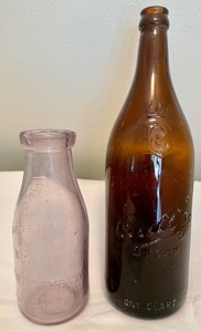 lot 129 image: Variety of Vintage Bottles