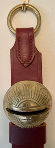 lot 130 image: Vintage Leather Strap with Metal Bells