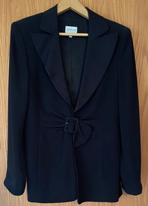 lot 138 image: Armani Collezioni Black Blazer and Skirt Set