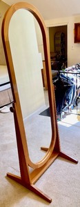 lot 163 image: Peterson & Hansen Viby J Wooden Mirror Stand from Denmark