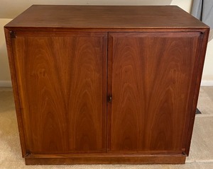 lot 161 image: Magnificent Mid Century Wooden Two Door Cabinet