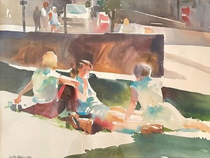 lot 204 image: Watercolor Art by Judith Blain