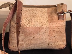 lot 183 image: Fun Cork Made Handbag and Hat from Portugal