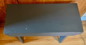 lot 218 image: Dark Grey Wooden Stool