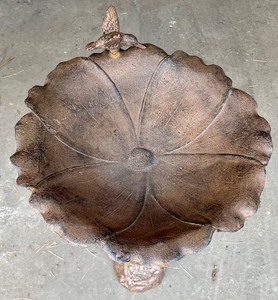 lot 235 image: Marvelous Metal Bird Bath