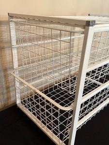 lot 32 image: Elfa Metal Two Drawer Organizer