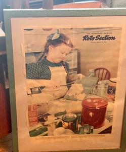 lot 198 image: Fun Vintage Framed Advertising Piece