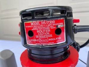 lot 142 image: Craftsman 58 HP Router