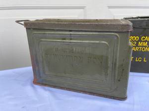 lot 173 image: Vintage Metal Ammo Boxes