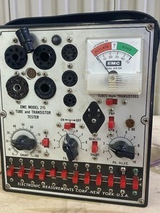 lot 106 image: EMC Model 215 Tube and Transistor Tester