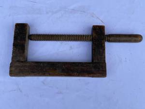 lot 212 image: Vintage Wood Clamps
