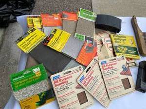 lot 246 image: Sandpaper And Cutting Tools Lot