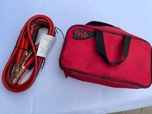 lot 259 image: AAA Jumper Cables And A New In The Box Safety Lantern In A Canvas Case