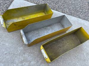 lot 285 image: 3 Vintage Metal Storage Trays