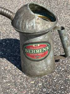 lot 294 image: Vintage Behrens Oil Can