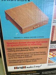 lot 304 image: Hirsh Hide A Drawer Under Bed Unit