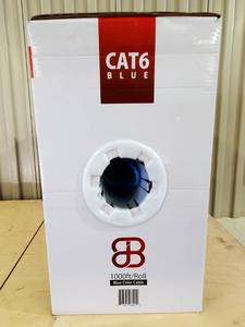 lot 78 image: New In Box 1000 ft of Blue Cat 6 Cable