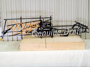 lot 39 image: Miller Genuine Draft Guitar Neon Sign