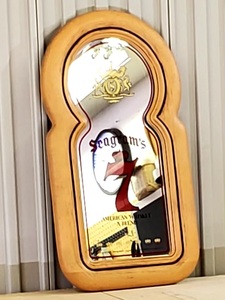 lot 51 image: Seagrams 7 Mancave Wall Mirror
