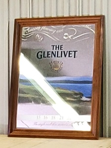 lot 57 image: Glenlivet Whiskey Mancave Wall Mirror