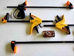 lot 43 image: Assorted Woodworking Clamps