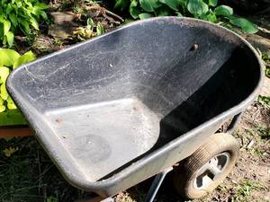 lot 313 image: Wheel Barrel with Two Wheels