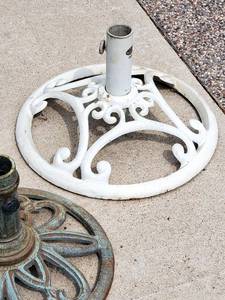 lot 320 image: (2) Deck Umbrella Bases Lot