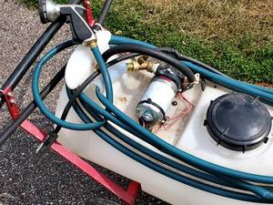 lot 29 image: Pull Behind ATV or Riding Lawn Mower Lawn Spayer Attachment