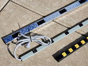 lot 338 image: (3) Shop Bench Electrical Outlet Strips