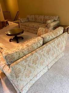 Couch, Loveseat & Square End Table