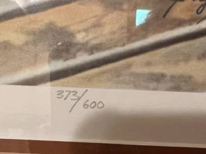 Signed & Numbered - Dog in Boat Picture