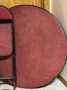 Vintage Round Folding Table and 4 Chairs