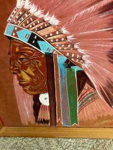 Native American Painting on Velvet