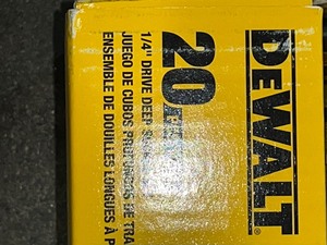 DEWALT 14 in. Drive Socket Set (20-Piece)