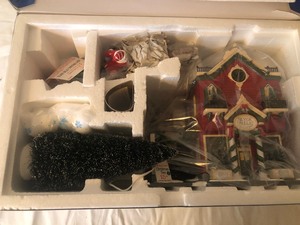 lot 210 image: Christmas Village Decor