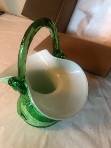 lot 36 image: Eamon of Ireland Blown Glass Basket