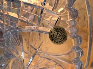lot 99 image: Bohemian Lead Crystal Bowl