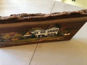 lot 180 image: Handpainted picture on wood