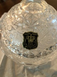 lot 102 image: Genuine Hand Cut Lead Crystal Candy Dishes