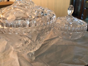 lot 103 image: Crystal Candy Dishes