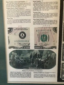 lot 181 image: framed 2 dollar bill collection