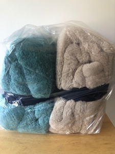 lot 277 image: Pair of Full Fluffie Flannel Blankets
